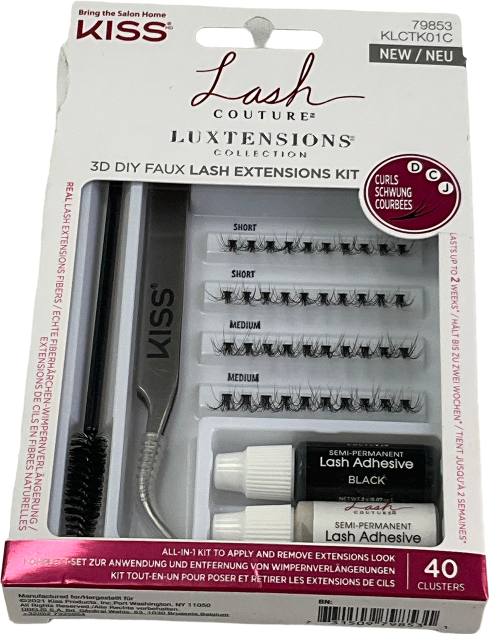 kiss Luxtension 3d Faux Lash Kit One size