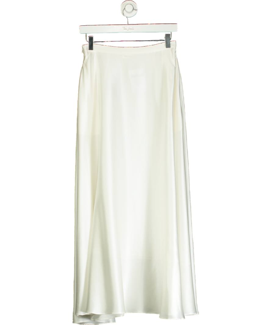LilySilk White Amaranth Skirt UK 8