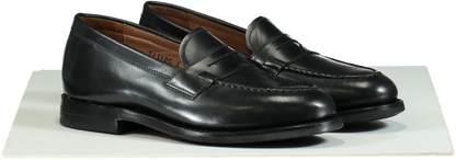 Grenson Black Leather fleur Loafers UK 4 EU 37