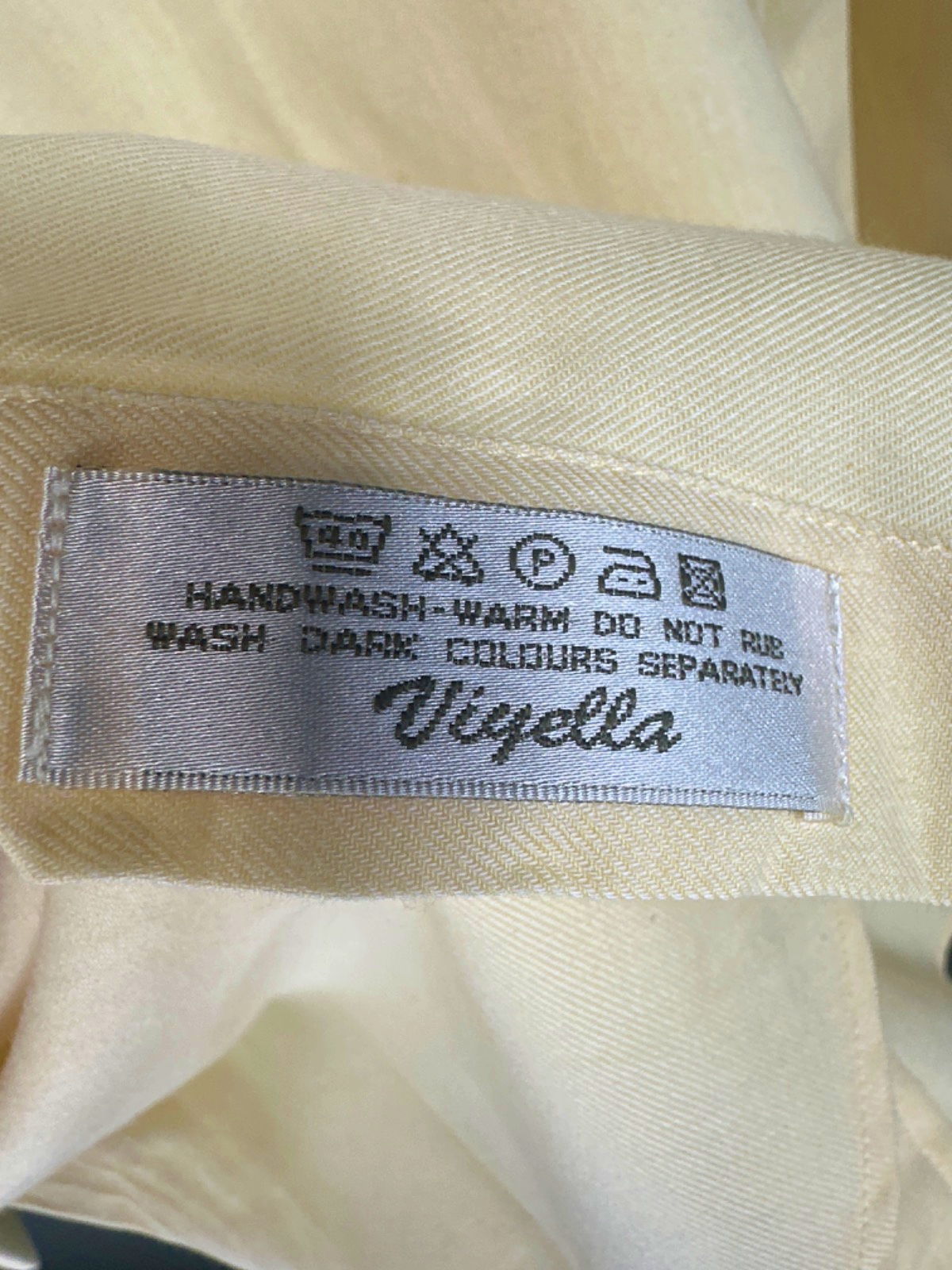 Viyella Cream Long Sleeve Shirt UK L