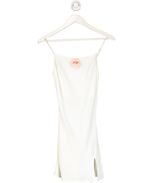 VRG GRL Cream Mini Slip Dress UK 8