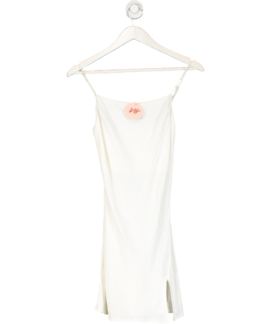 VRG GRL Cream Mini Slip Dress UK 8