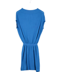 Miu Miu Elastic Waist Vibrant Blue Mini Dress UK M