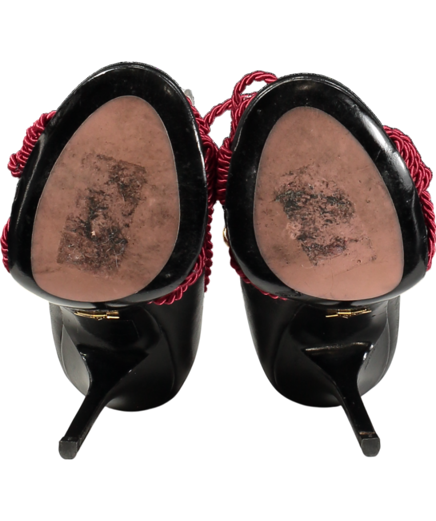 JF London Black Rope Lace Heels UK 6 EU 39 👠