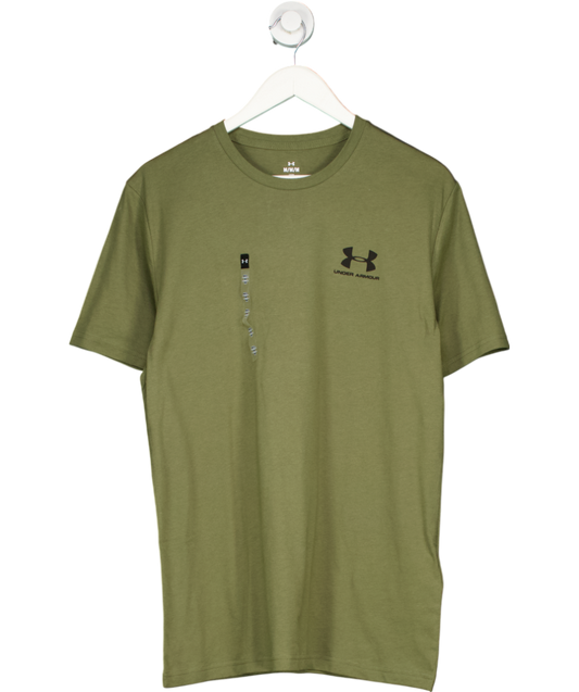 Under Armour Green Left Chest Logo Short Sleeve T-shirt UK M