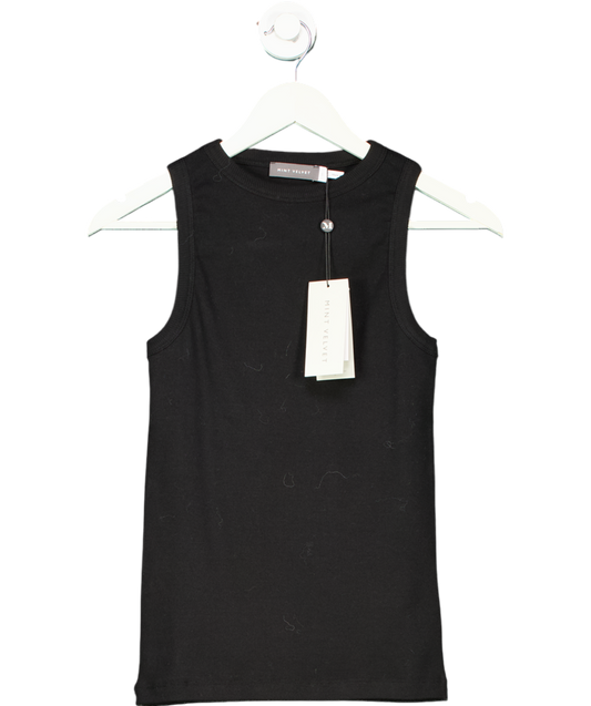 Mint Velvet Black High Neck Vest UK S