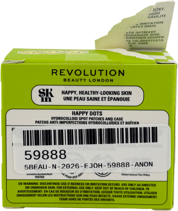 Revolution S.w.smiley Happy Dots Hydrocolloid Spot Patches And Case 32