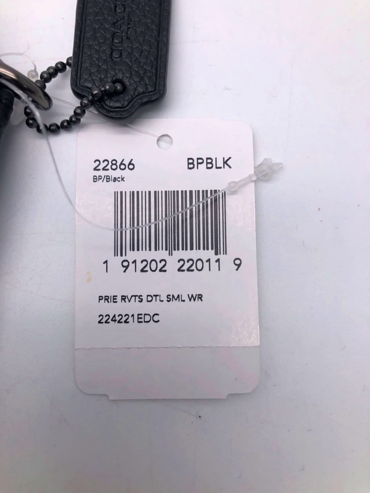 Coach Black Prairie Rivets Detailed Small Wristlet