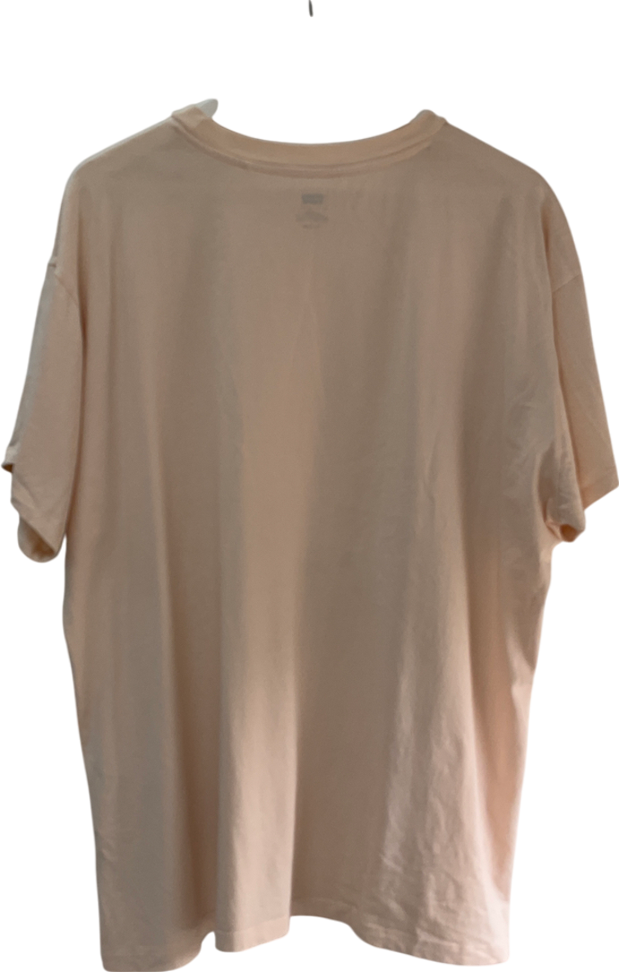 levis Beige Printed Logo T-shirt UK XL