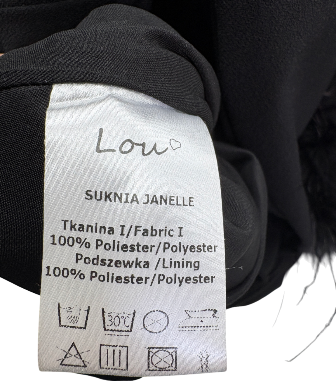 Lou Black Janelle Fancy Neckline Mini Dress UK 6