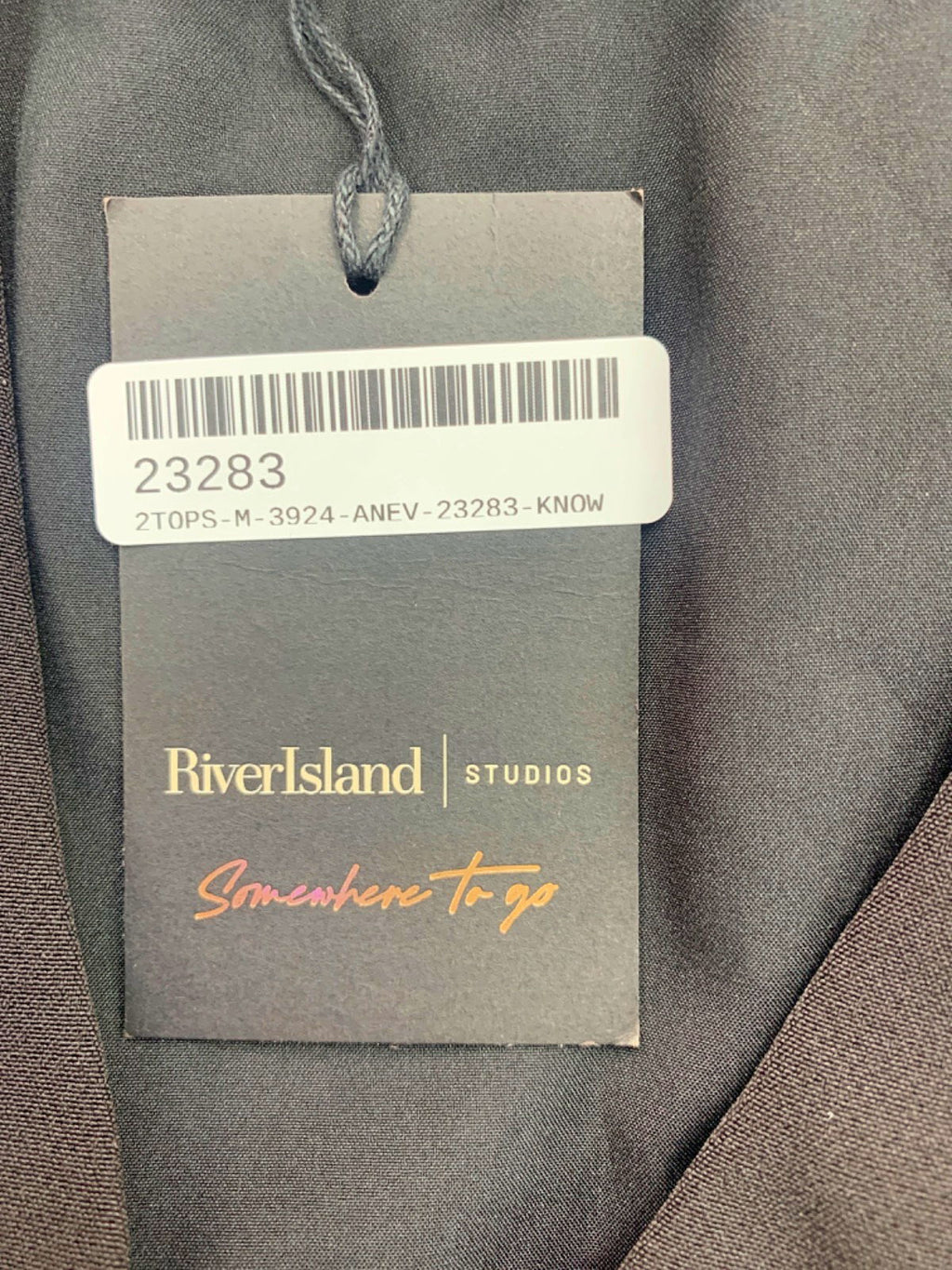 River Island Black Tailored Waistcoat UK 6