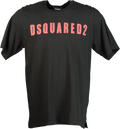 Dsquared2 Black Slouch Fit T-Shirt UK S