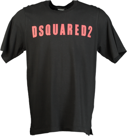 Dsquared2 Black Slouch Fit T-Shirt UK S