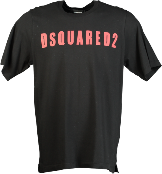 Dsquared2 Black Slouch Fit T-Shirt UK S