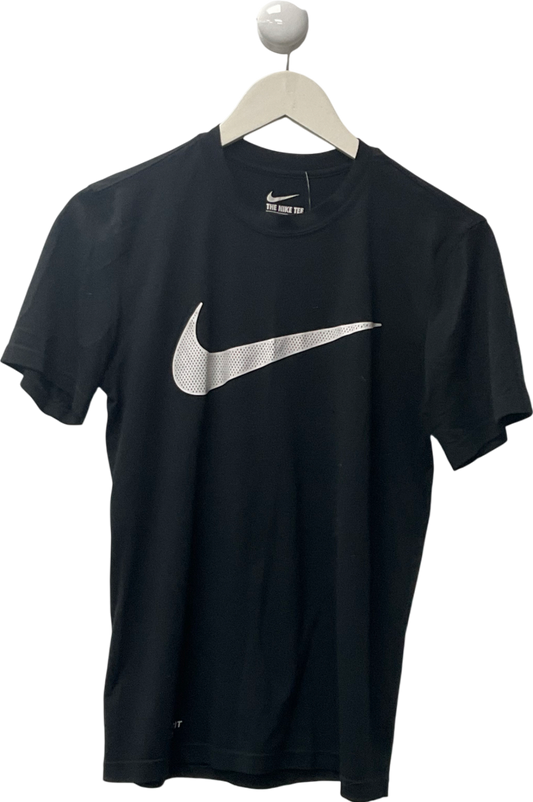 Nike Black Athletic Cut Short Sleeved T-shirt UK S