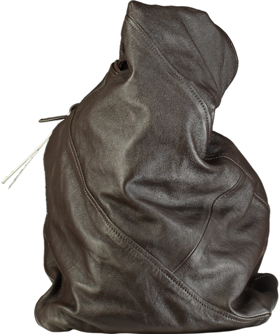 Arket Brown Twisted Leather Bag