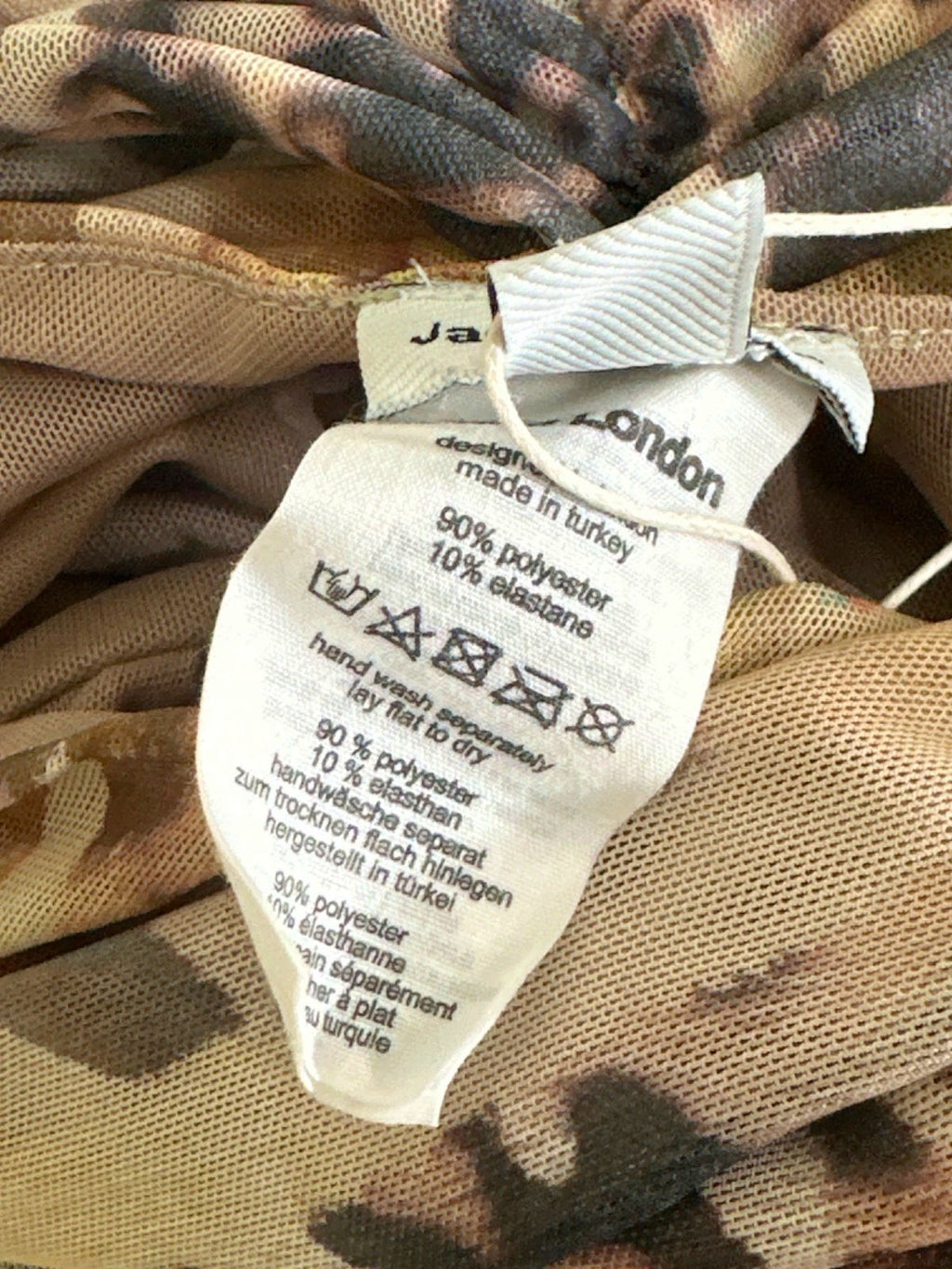 Jaded London Multicoloured Ruffle Mini Dress UK 8