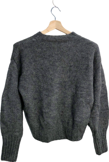 COS Grey Wool-Alpaca Blend Sweater UK S