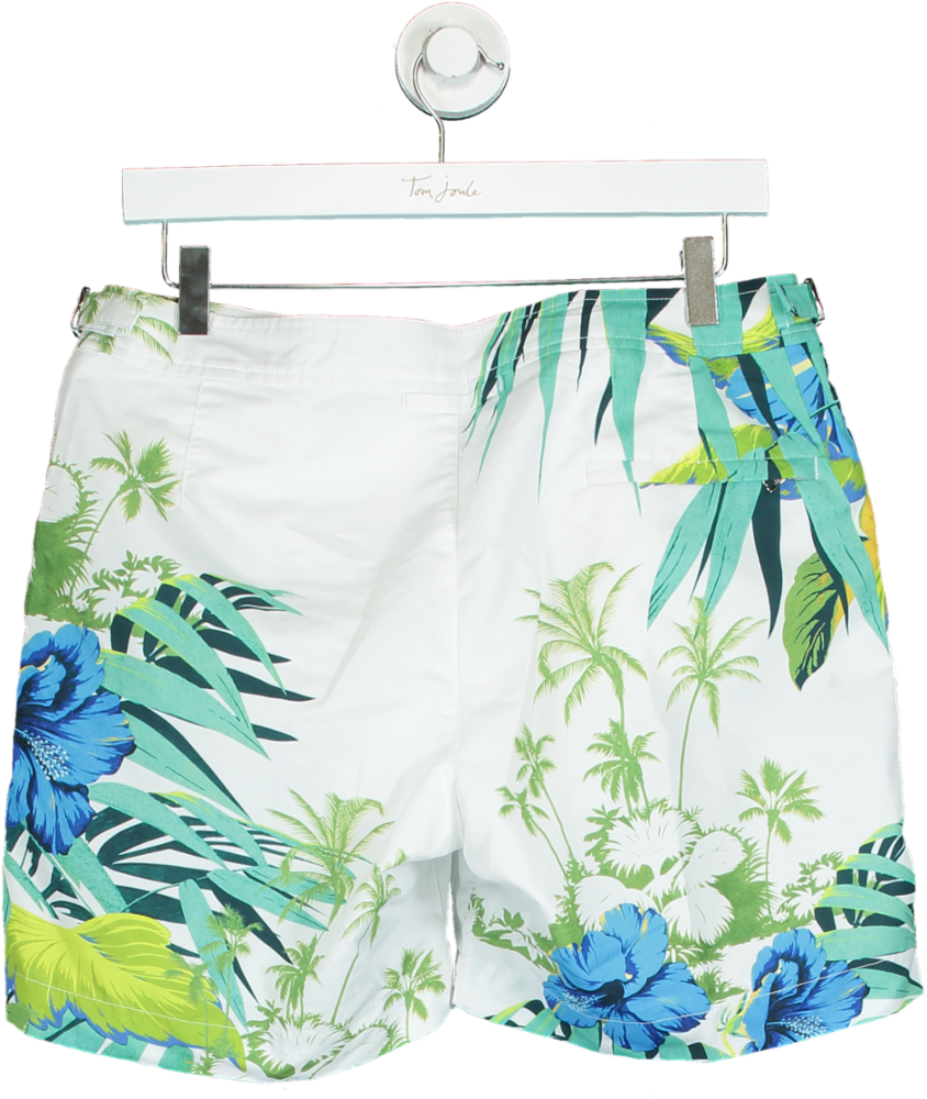 Orlebar Brown Green/Blue/White Airedale Mid-Length Swim Shorts UK W32