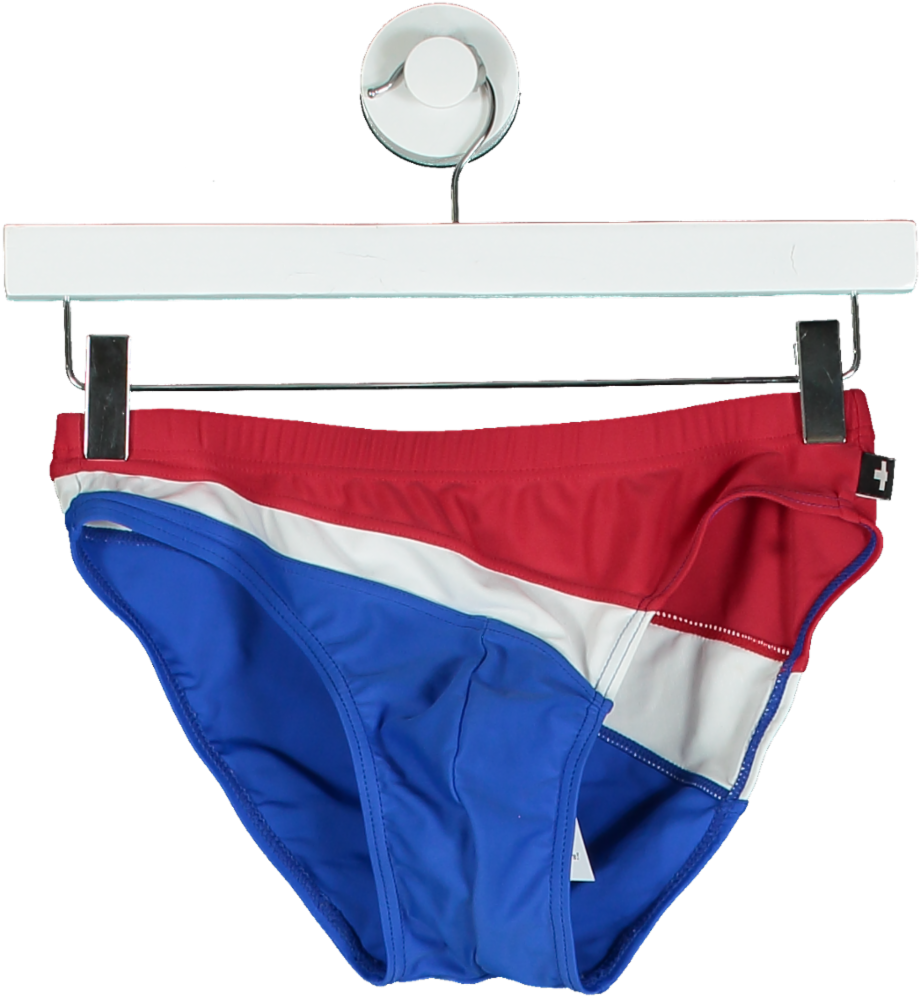 Andrew Christian Red/White/Blue Bikini Briefs UK S