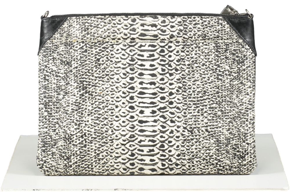 August Beige Crocodile Clutch Bag