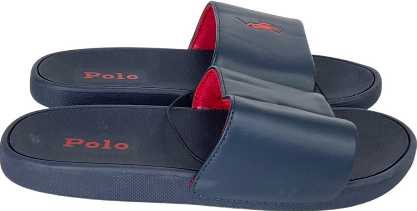 Polo Ralph Lauren Blue Signature Pony Slidder UK 4.5 EU 37.5 👠