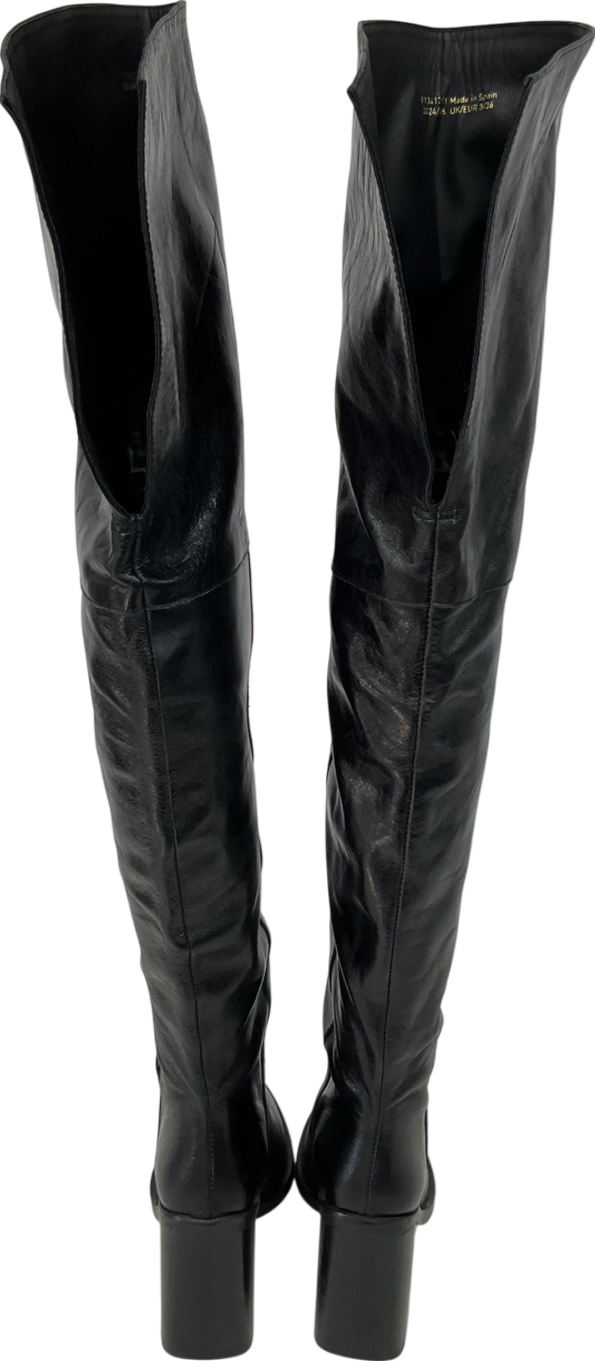 River Island Black Over The Knee Boots UK 3 EU 36 👠