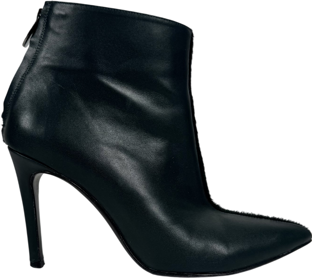 Rosamund muir Black Paulina Dou Texture Dark Boots UK 5 EU 38 👠
