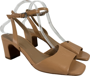 Whistles Brown Nude Block Heel Emerson Sandals UK 6 EU 39