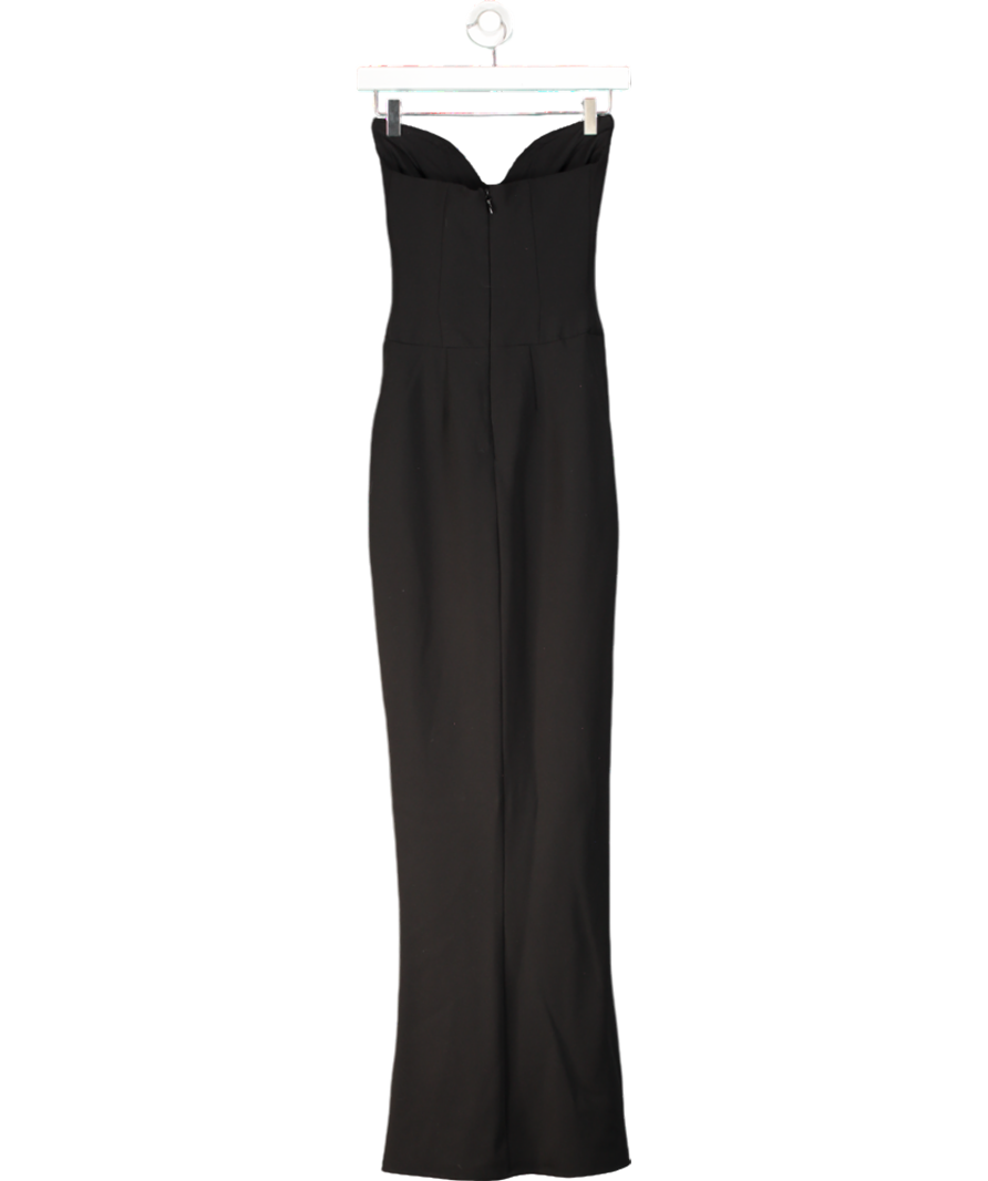 House of CB Black Sabine Strapless Corset Maxi Dress UK XS