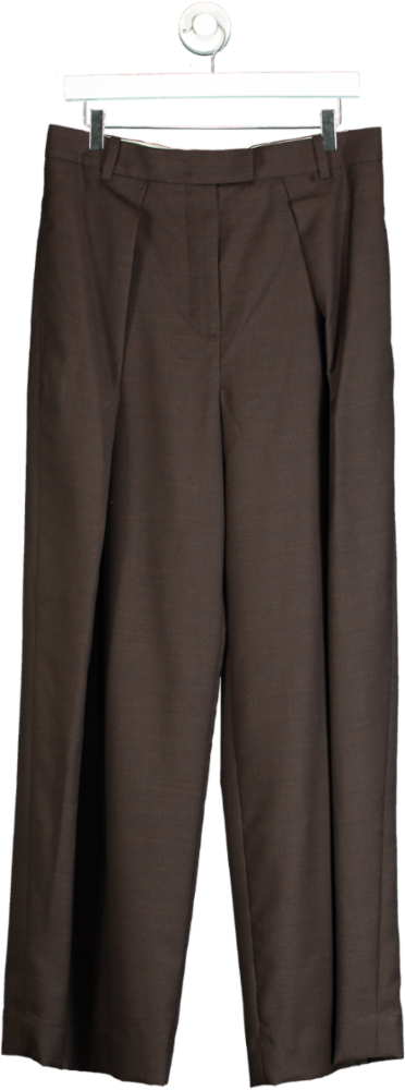 COS Brown Wool Trousers EU 42 UK 14