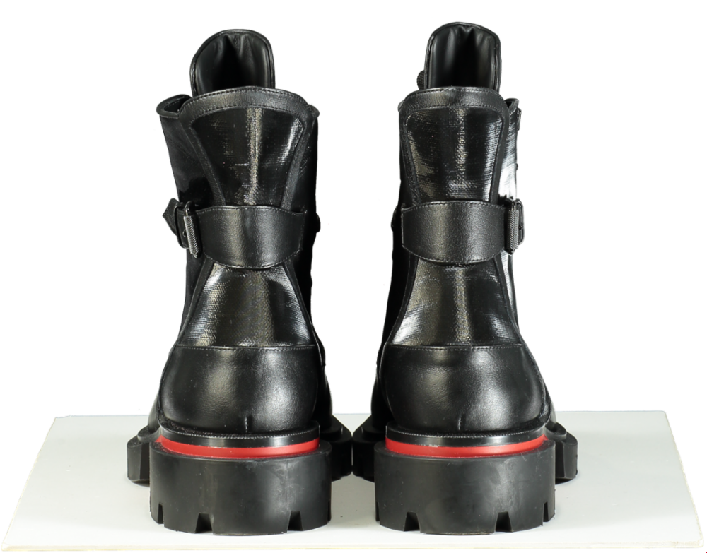 Christian Louboutin Black Macadamia Flat Boots EU 42 UK 8