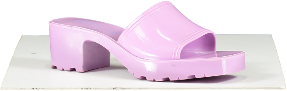 Bershka Purple Jelly Heeled Sandals UK 6 EU 39 👠