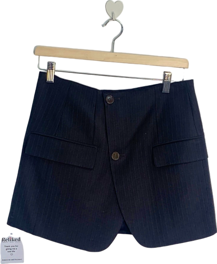 ARCHIVE Black Pleated Skirt UK 10