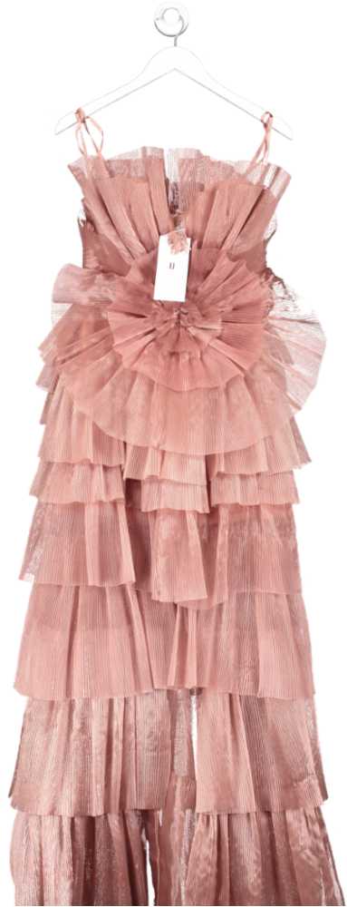 Forever Unique Pink Rhonda Dress Blush UK 10