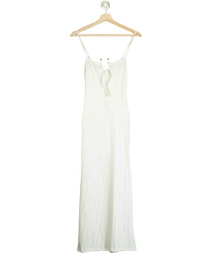 White Strappy Maxi Dress UK S