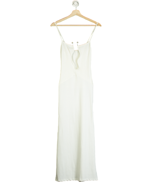 White Strappy Maxi Dress UK S