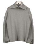 DEMELLIER LONDON Grey Cashmere Merino Knit Sloan Jumper UK M/L