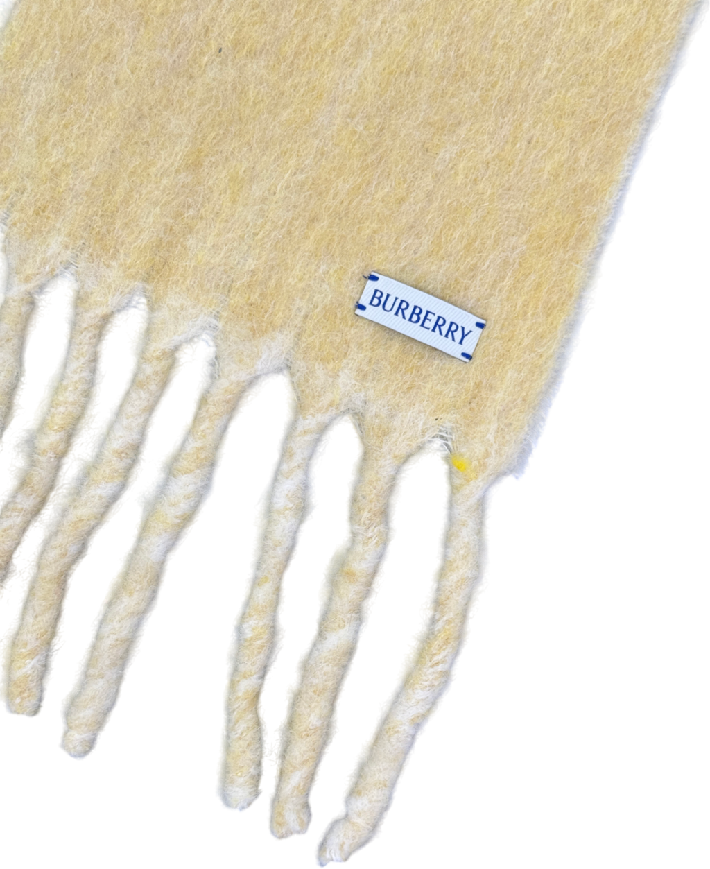 Burberry Cream Reversible Logo-jacquard Alpaca-blend Scarf One Size