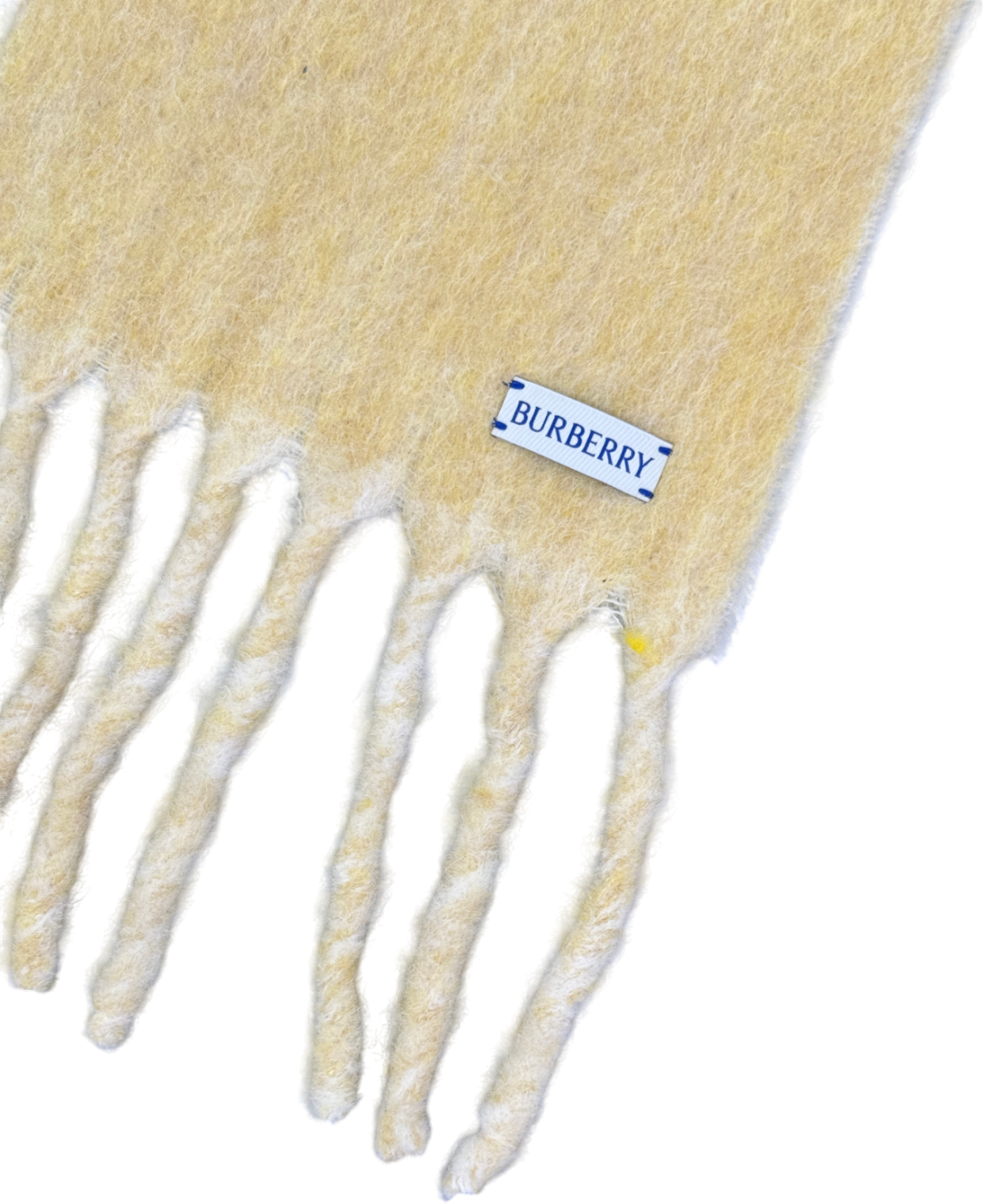 Burberry Cream Reversible Logo-jacquard Alpaca-blend Scarf One Size