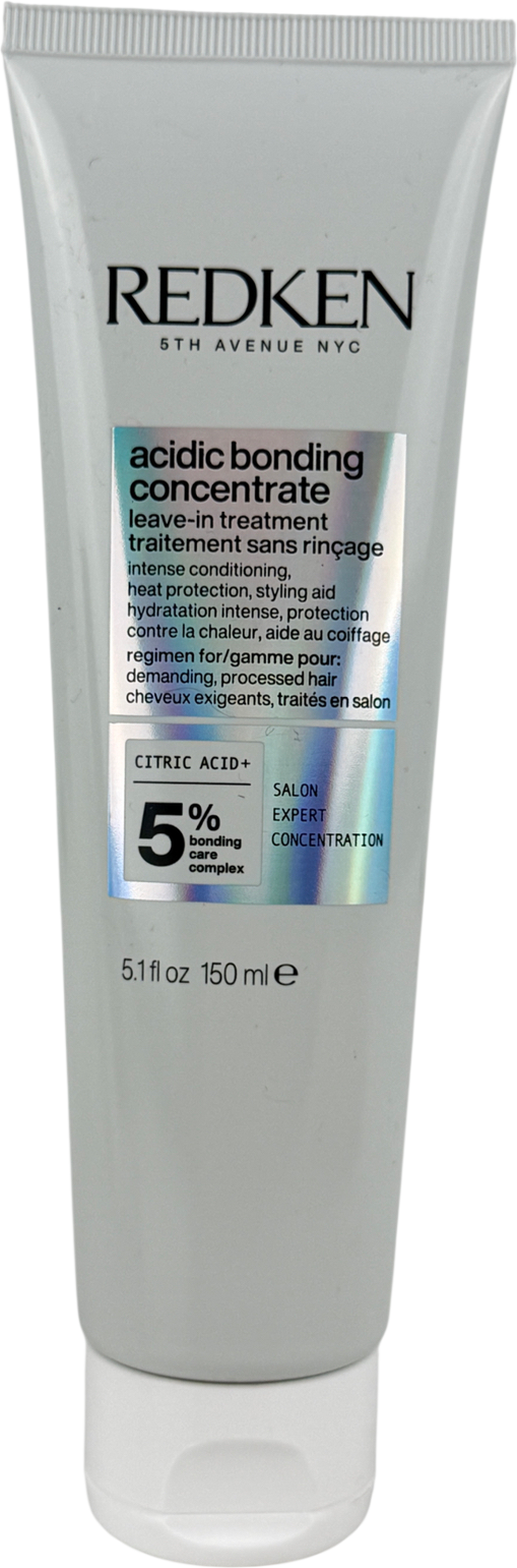 REDKEN Acidic Bonding Concentrate Leave-in Treatment, Bond Repair For Damaged Hair With Heat Protection 50ml