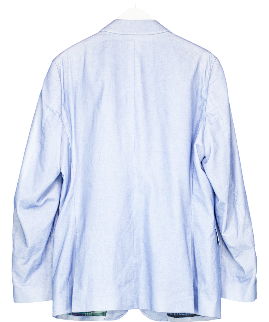 Etro Blue Superleggera Velvet Blazer It 54 UK L/XL