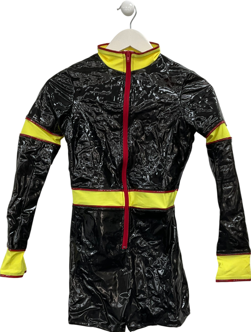 Fashion Nova Black Miss Blazin Hot Three Piece Costume Set UK XS/S