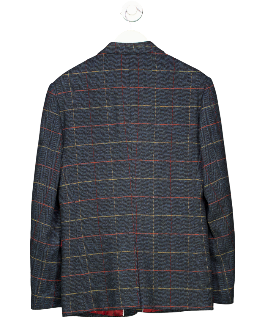Marc Darcy Blue Tweed Check Blazer UK 40" CHEST