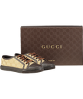 GUCCI Brown GG Monogram Supreme Low Trainer UK 2 EU 35 👠