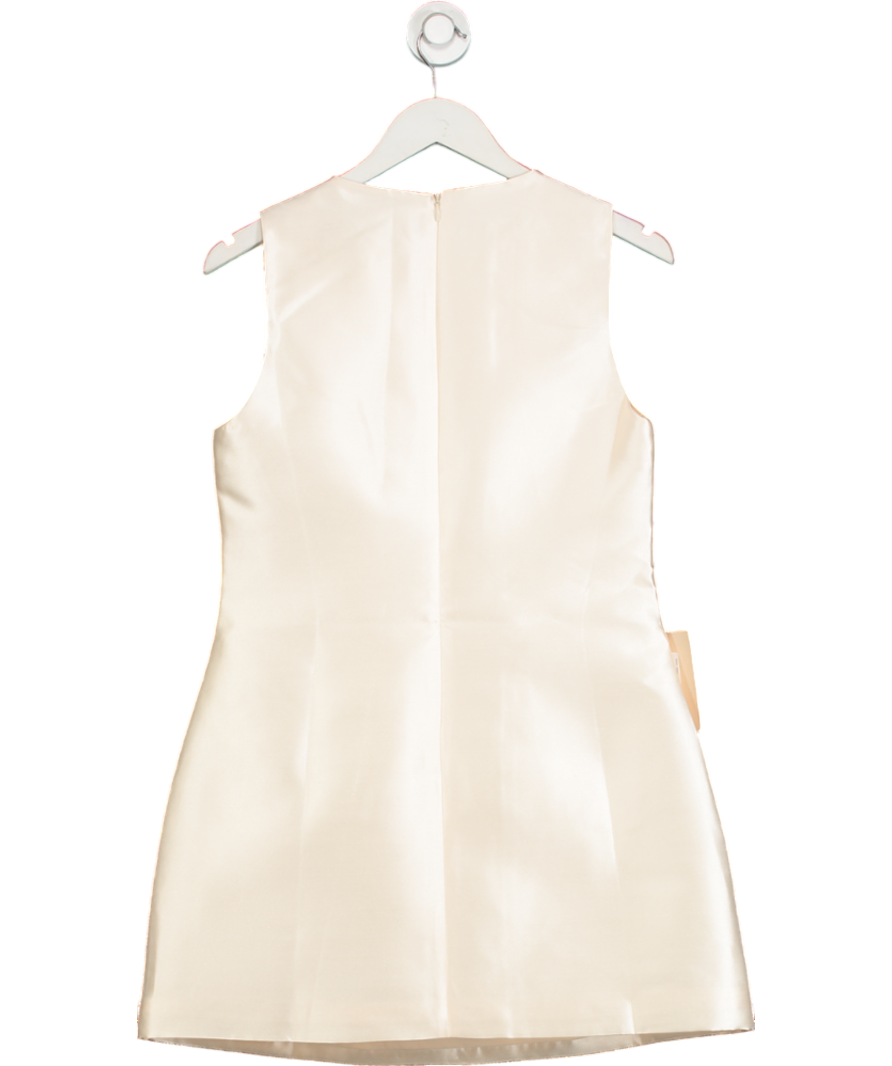 ODDMUSE Cream Satin Mini Dress UK S
