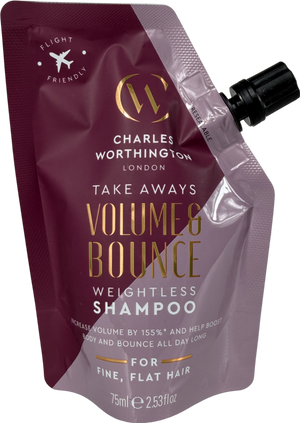 charles worthington Volume & Bounce Weightless Shampoo Takeaway 75ml
