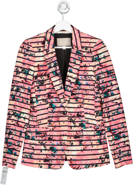 Banana Republic Pink Bella Floral Blazer Uk 8 10 UK 8 Banana Republic Pink UK 8