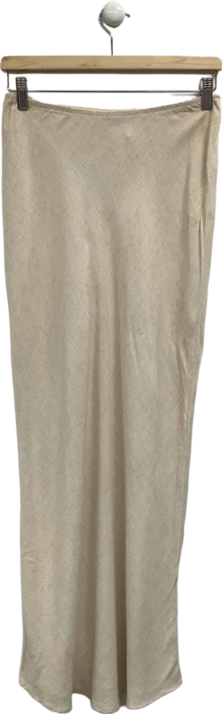 New Look Cream Midi Skirt UK 6