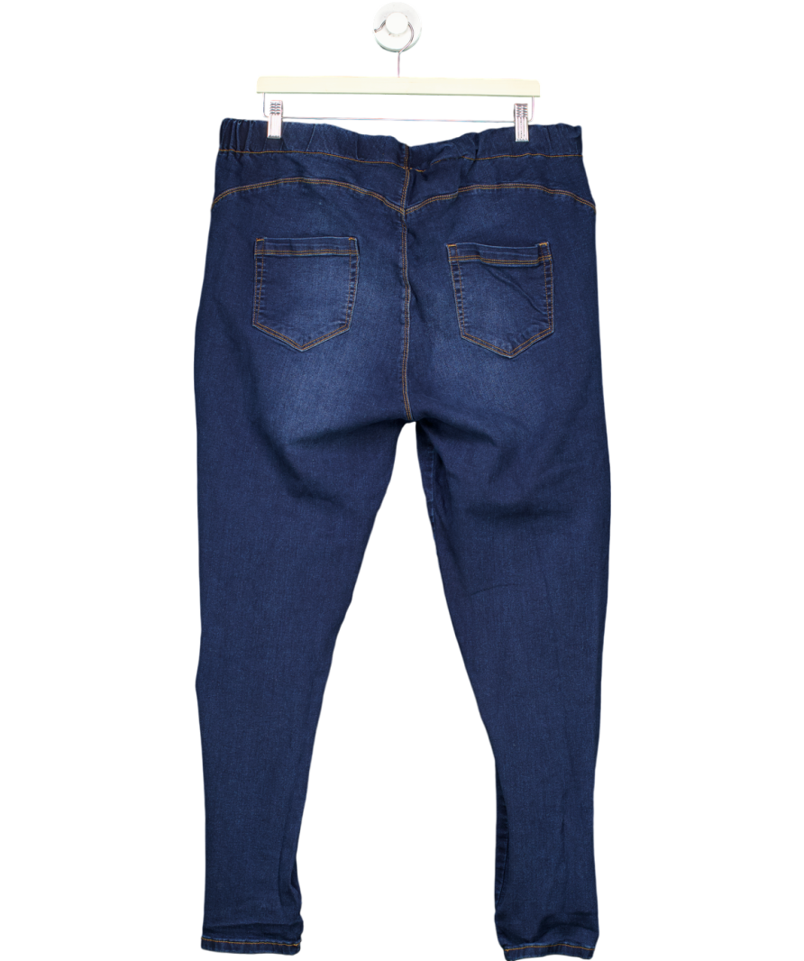 Lola Shaper Blue Pull On Shaper Skinny Jeans UK 24